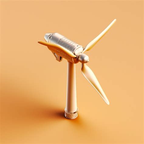 Premium Ai Image Wind Turbine Illustration