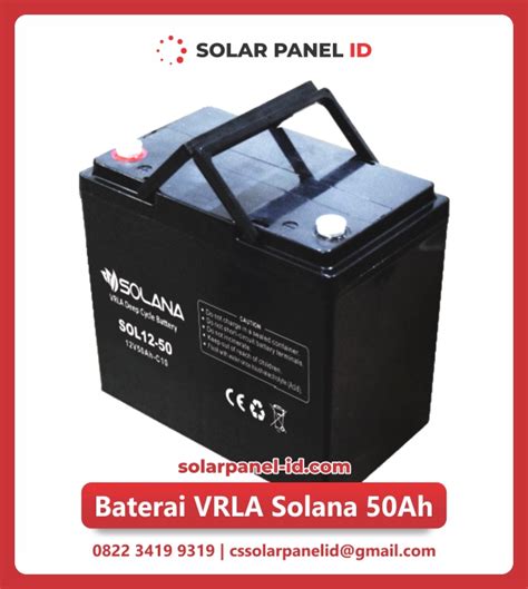 Baterai Vrla Solana 12v 50ah Wa 0822 3419 9319