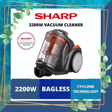 Sharp W Bagless Vacuum Cleaner Ecc N Shopee Malaysia