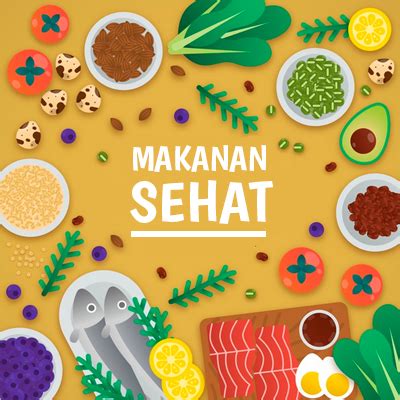 detail gambar makanan sehat  bergizi kartun koleksi nomer