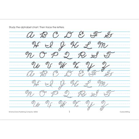 Cursive Alphabet Template