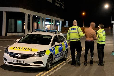 Half Naked Man Arrested After Drop Kicking Car Waiting At Traffic Lights