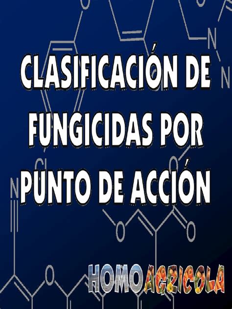 Fungicidas Clasificados Puntos Accion Pdf Mitocondria Hongo