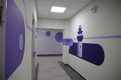 Office mural on Behance