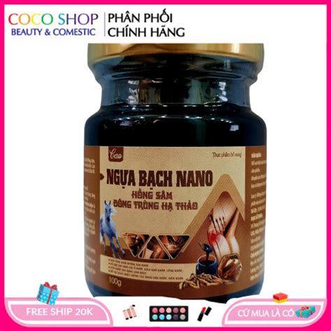 Cao ngựa bạch nano hồng sâm đông trùng hạ thảo giúp bổ sung canxi người ...