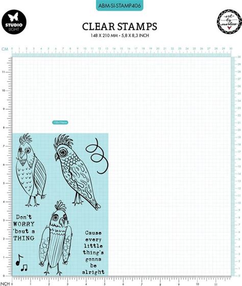 Studio Light Signature Collection Clear Stamps Dont Worry Bol