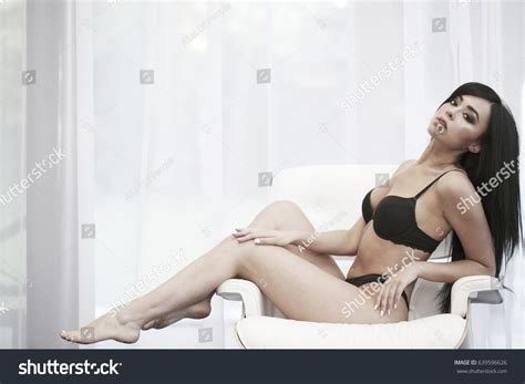 Sensual Attractive Brunette Woman Posing On Stock Photo 639596626 Shutterstock
