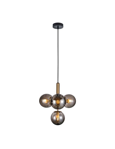 Lampa wisząca Ravena PND-2324-4B BRO+SG Italux