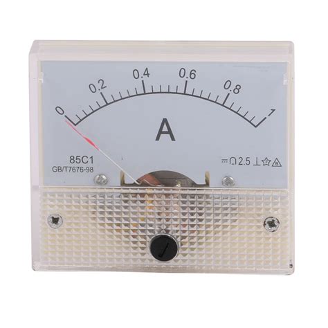 Uxcell 85C1 Class 2 5 Accuracy DC 0 1A Analog Panel Meter Ammeter