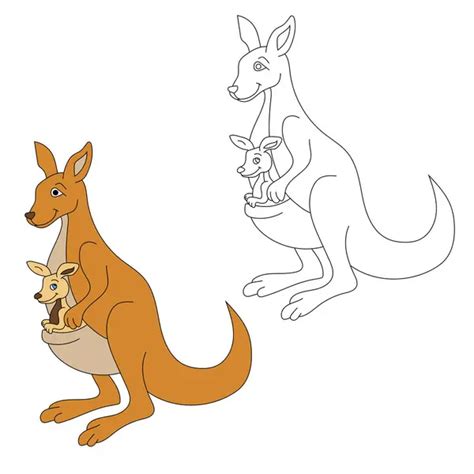 Kangaroo Clipart Doodle Animals Clipart Cartoon Wild Animals Clipart ...