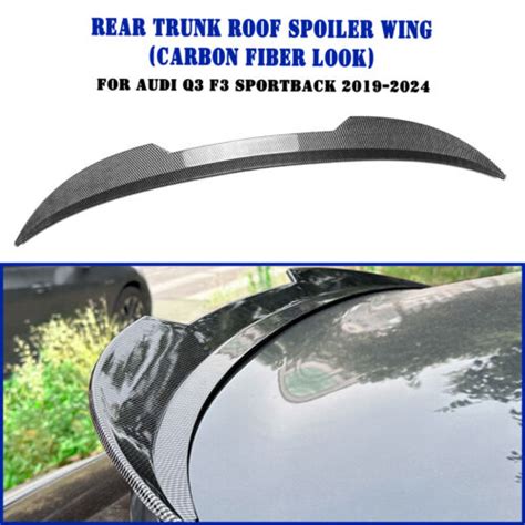 1Set CB Look Rear Spoiler Lip Roof Wing For Audi Q3 F3 Sportback 2019