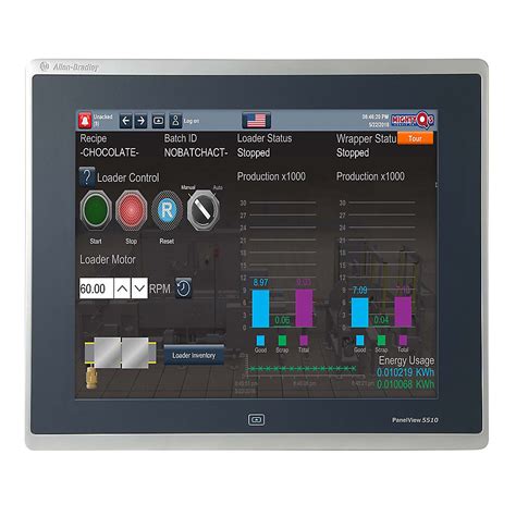 R T T Panelview Inch Hmi Terminal Omega Automation