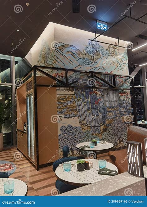 Macau Hotel W Hawker Hawker Restaurant Buffet Dinner Mosaic Mural Guia