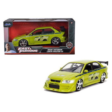 Jada Fast And Furious Brians Mitsubishi Lancer Evolution Vii 124 Scale Die Cast Car Lazada Ph