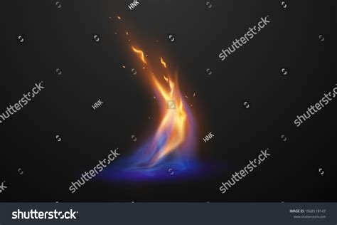 Fire Flames Burning Red Hot Sparks Stock Vector Royalty Free 1968118147 Shutterstock