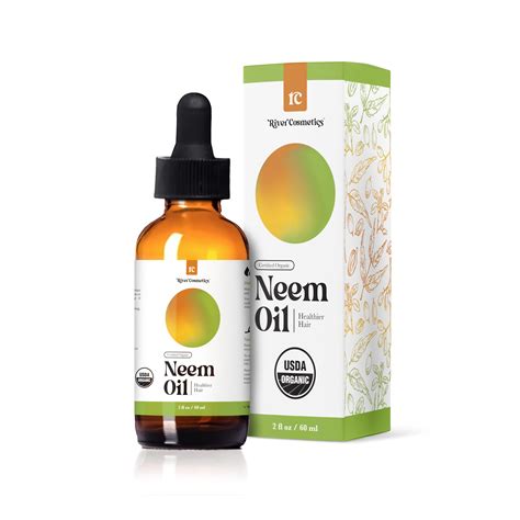 River Cosmetics Organic Neem IRF13 Oil, Cold Pressed Neem Oil for