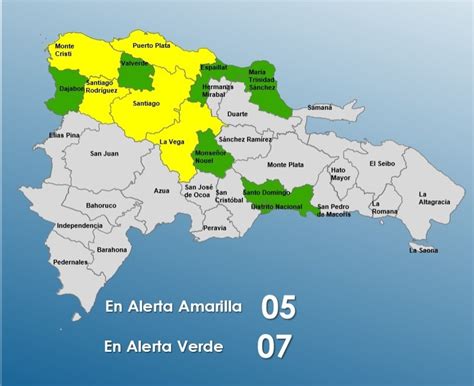 Cinco Provincias En Alerta Amarilla Por Vaguada 7 Se Mantienen En