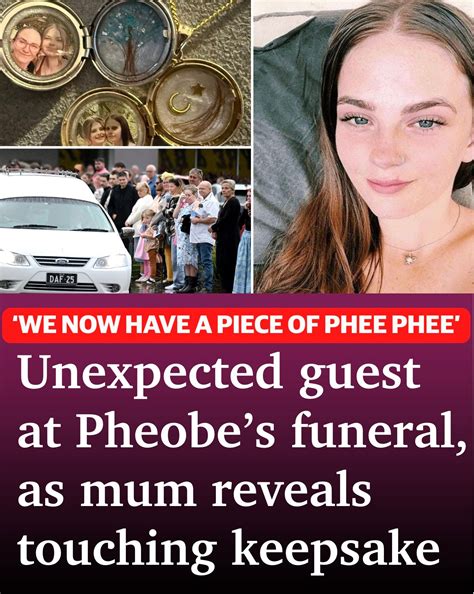 Caboolture - A mystery teen at the funeral for slain teen Pheobe Bishop