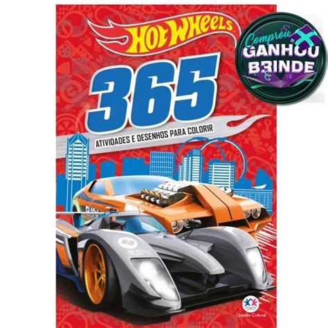 Livro Hot Wheels Atividades E Desenhos Para Colorir Crian As