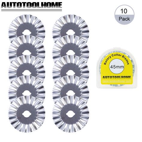 Decorative Rotary Pinking Blades 45mm Pack Of 10 Autotoolhome