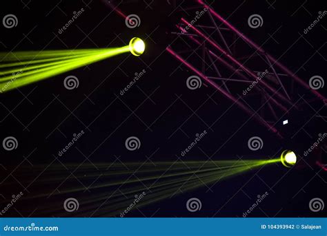 Green stage lights stock photo. Image of blur, club - 104393942