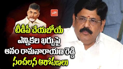 YCP Leader Anam Ram Narayana Reddy Sensational Comments On TDP Election