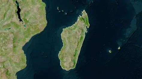 Madagascar Map Drive Border Satellit Stock Video Pond