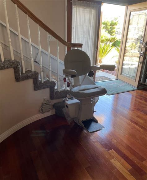 Bruno Elite Curved Stair Lift In Los Angeles Ca Lifeway Mobility