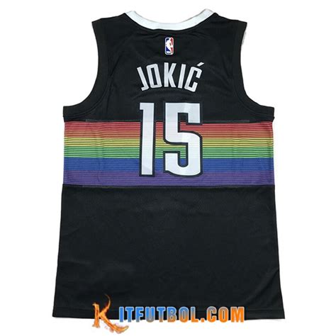 Camisetas Denver Nuggets Jokic Negro Nba