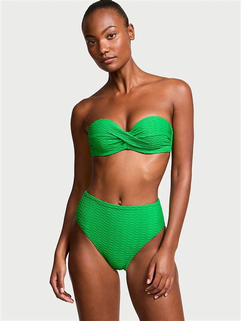 Buy Mix Match Twist Push Up Bandeau Top Island Jade Order Bikini Top Online Victoria S