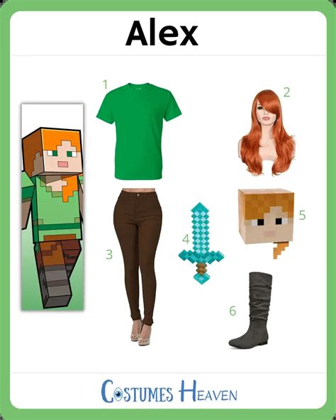 Last-Minute Alex Minecraft Costume Idea (Adult & Child Versions) For ...