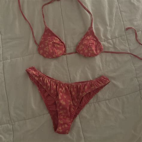 Pacsun Bikini Set Cute Pattern Flattering Only Depop