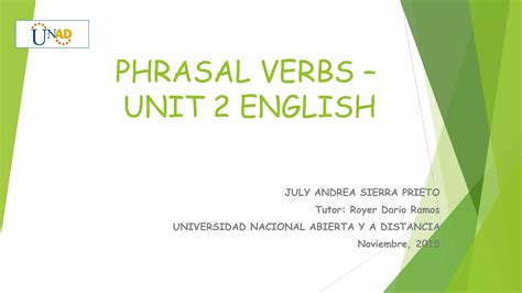 Phrasal Verbs Unit English Ppt Descarga Gratuita