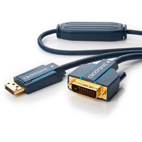 Clicktronic câble DisplayPort / DVI-D (1 mètre) - DisplayPort ...