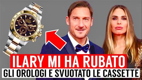 Clamoroso Totti Ilary Mi Ha Rubato Gli Orologi E Svuotato Le Cassette