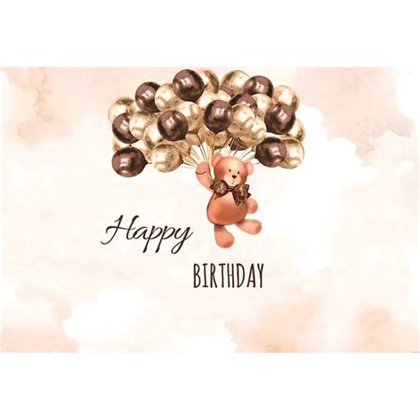 We Can Bearly Wait Baby Shower Backdrops Bohemian Hot Air Balloon Bear Birthday Party R Newborn