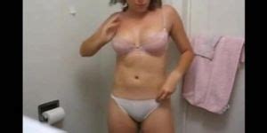 Shameless Busty Hairy Milf Strips At The Restroom Tnaflix