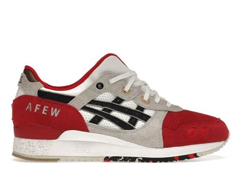 Asics Gel Lyte Iii Afew Koi Special Box Redblack White Solesense