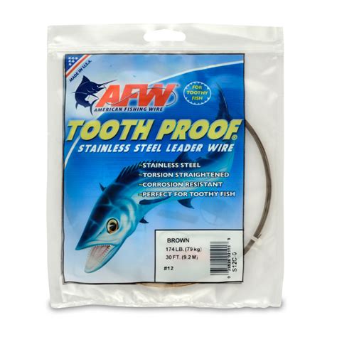 afw tooth proof solid wire stealth tackle
