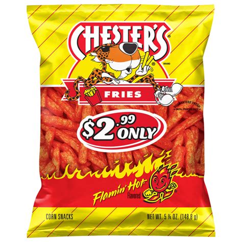 Chester S Corn Snacks Flamin Hot Flavored Fries Same Day Delivery Or Pickup Price Rite