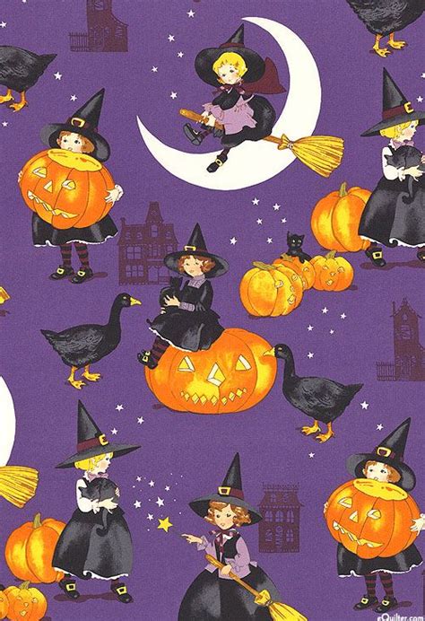 Haunted House Tabitha Witch Quilt Fabrics From Equilter