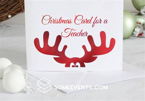 25+ Christmas Card for a Teacher to Wish Merry Christmas