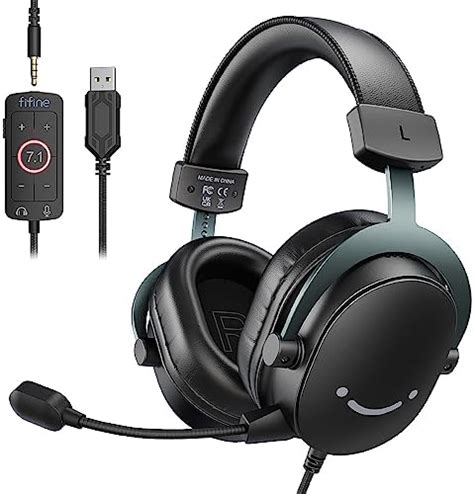 Fifine Gaming Usb Headset With Mm Audio Jack Pc Over Ear Headset