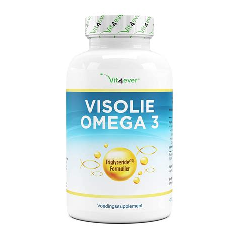 Omega 3 Visolie Supplementen Essentiële Vetzuren Voor Gezondheid