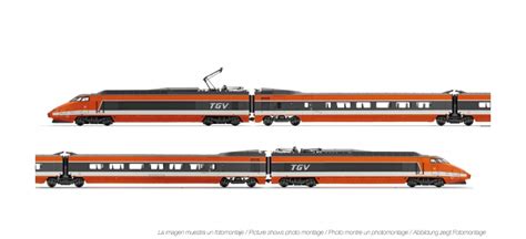 TGV Sud Est livrée orange SNCF DCC Son HJ2327 Jouef Coffrets