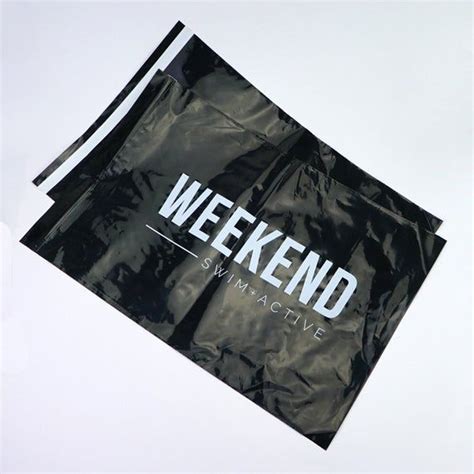 Custom Black Poly Mailer Bags Custom Clothing Packaging Bags Custom