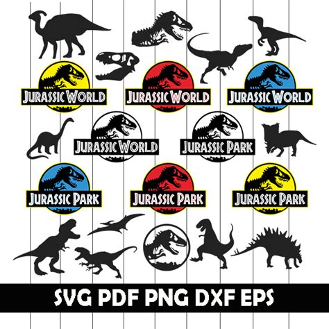 Jurassic Park Bundle Svg Jurassic Park Clipart Jurassic Pa Inspire