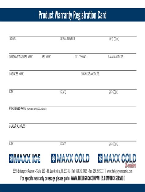 Maxx cold warranty: Fill out & sign online: Fill out & sign online | DocHub