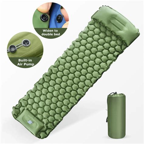 Small Self Inflating Pu Portable Hiking Camping Sleeping Pad Air Pad ...