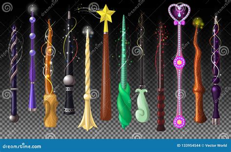 Wand Vector Magic Stick Miracle Fantasy Magician Wizard Object